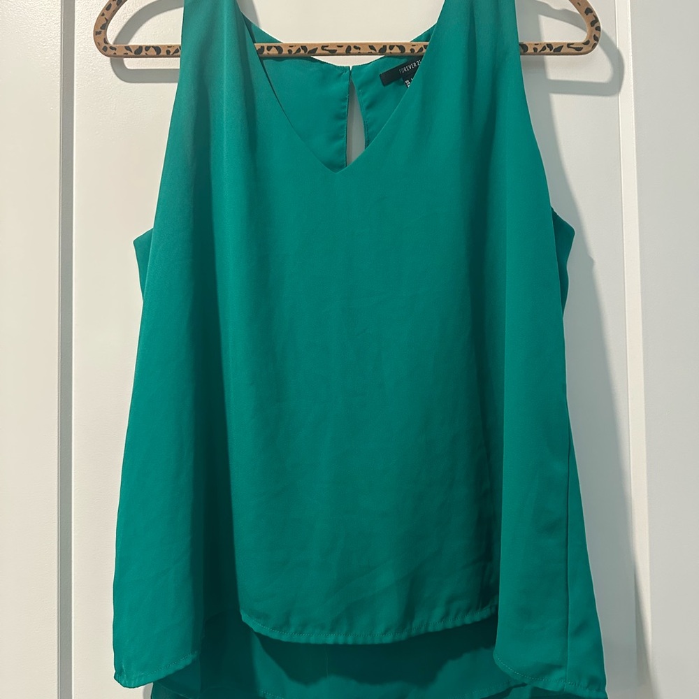 Forever 21 Teal Tank Top